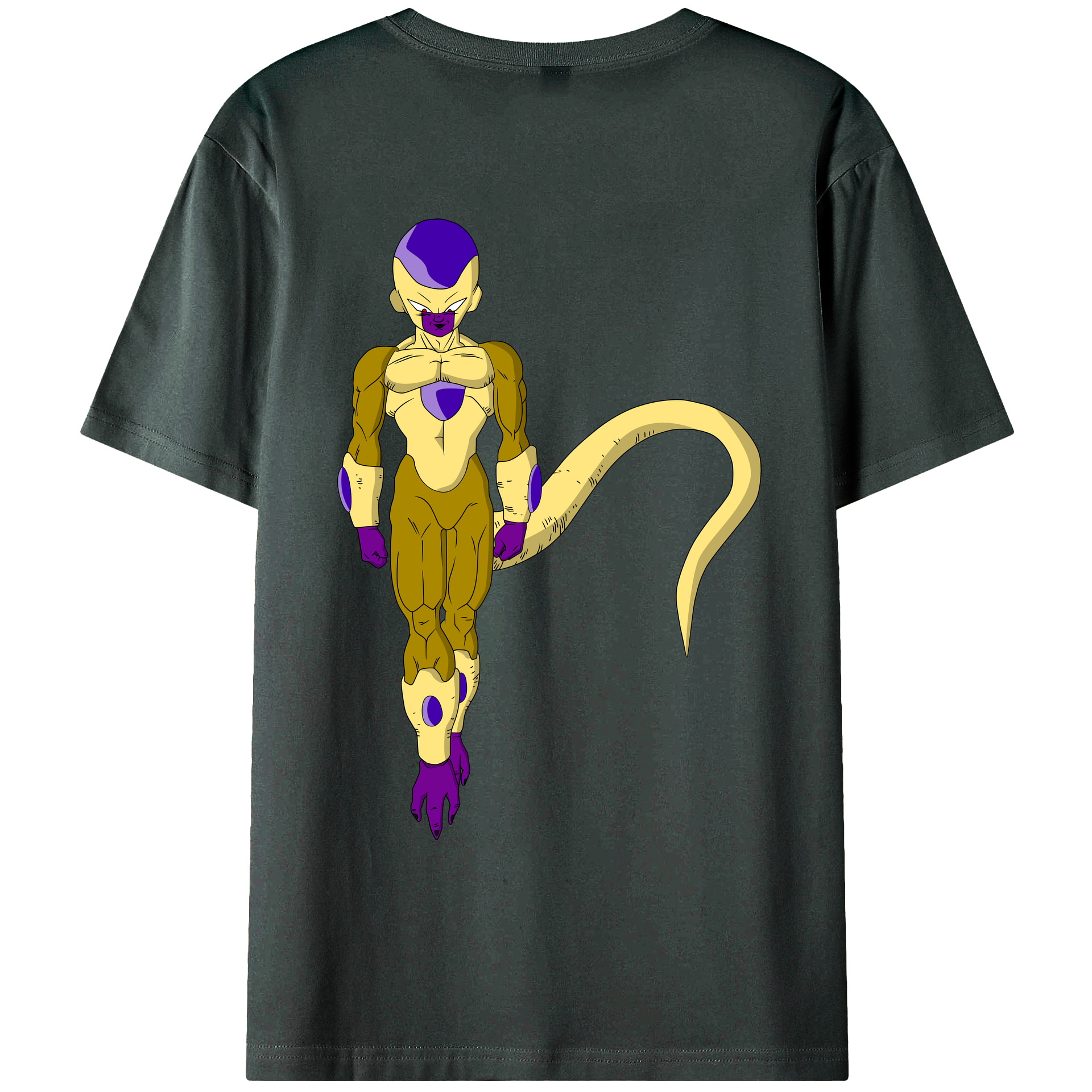 （画像用） ドラゴンボール フリーザ DRAGON BALL Frieza 綿100％ メンズ半袖Tシャツ（バックプリント） 通気性